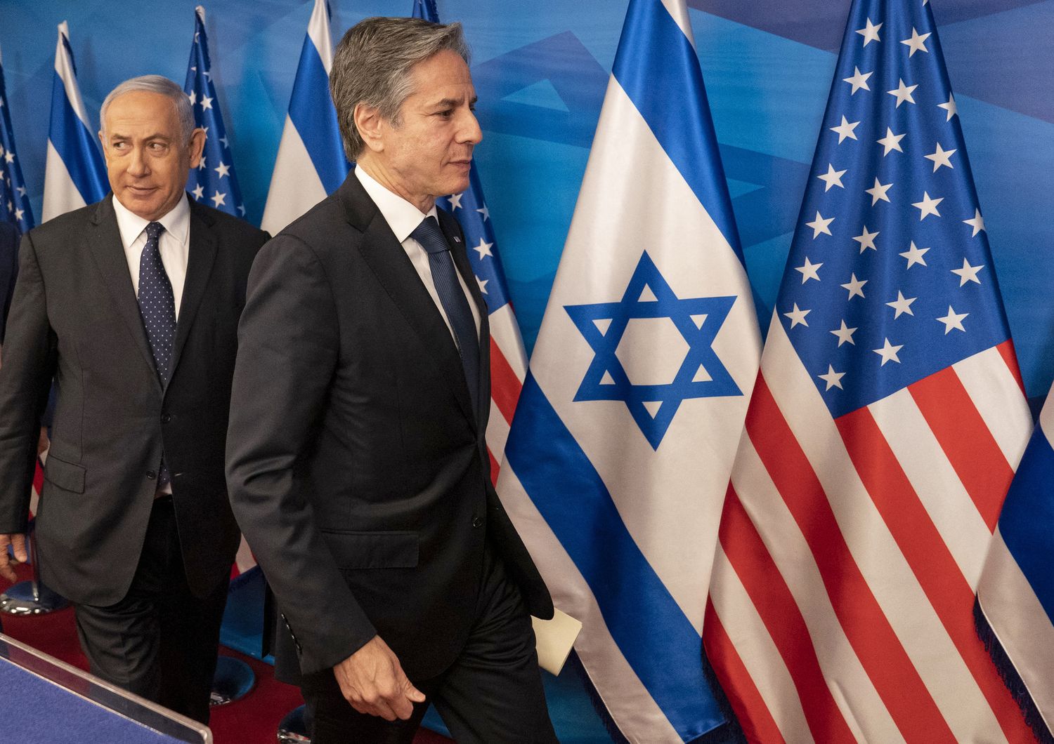 Benjamin Netanyahu e Antony Blinken
