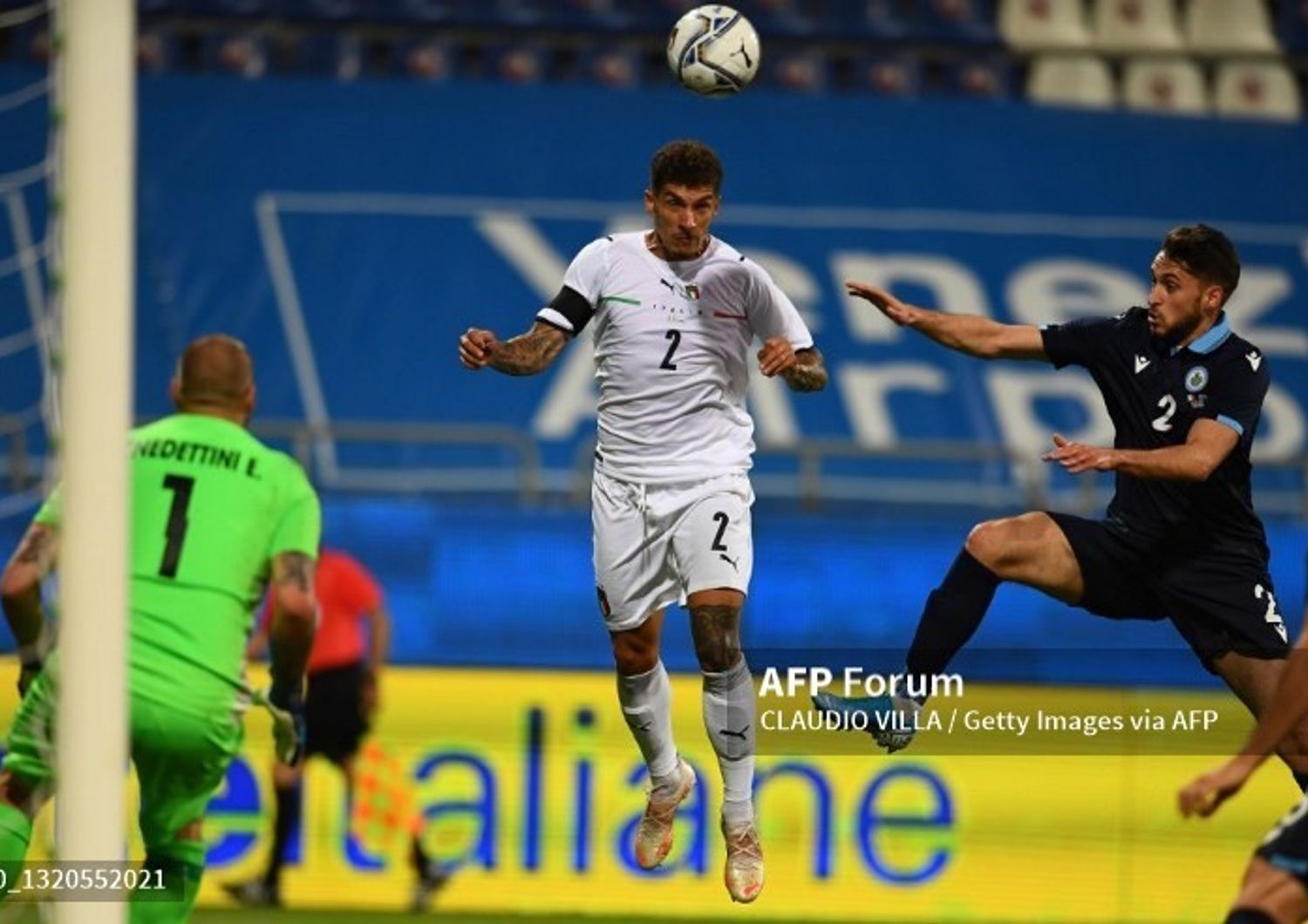 Giovanni Di Lorenzo in azione contro il San Marino&nbsp;