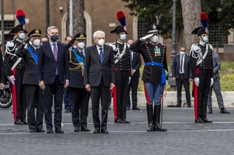 2 giugno: il presidente della Repubblica Sergio Mattarella all'altare della patria