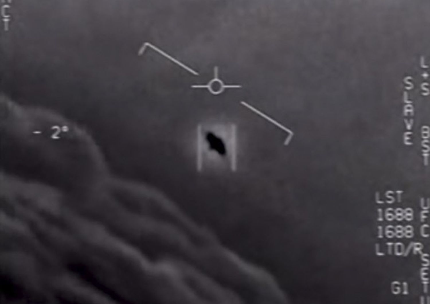 Immagine ripresa da un aereo della Marina Usa di un oggetto non identificato&nbsp;