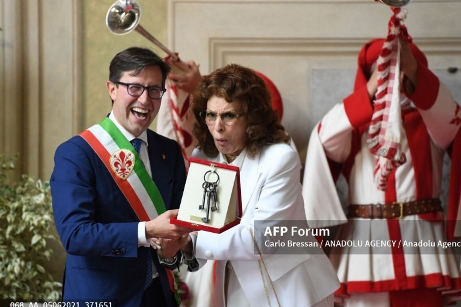 Sophia Loren e Dario Nardella