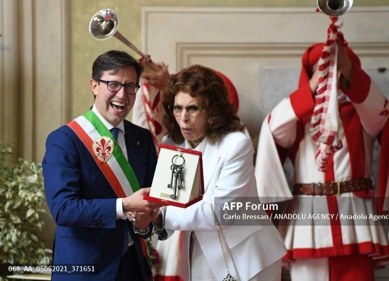 Sophia Loren e Dario Nardella