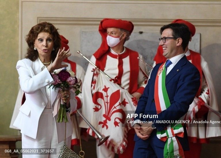 &nbsp;Sophia Loren e Dario Nardella