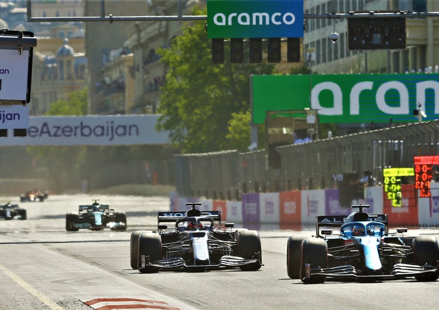 Una fase del Gp di Azerbaijan 2021