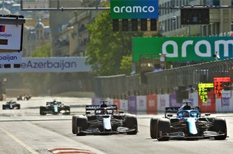 Una fase del Gp di Azerbaijan 2021