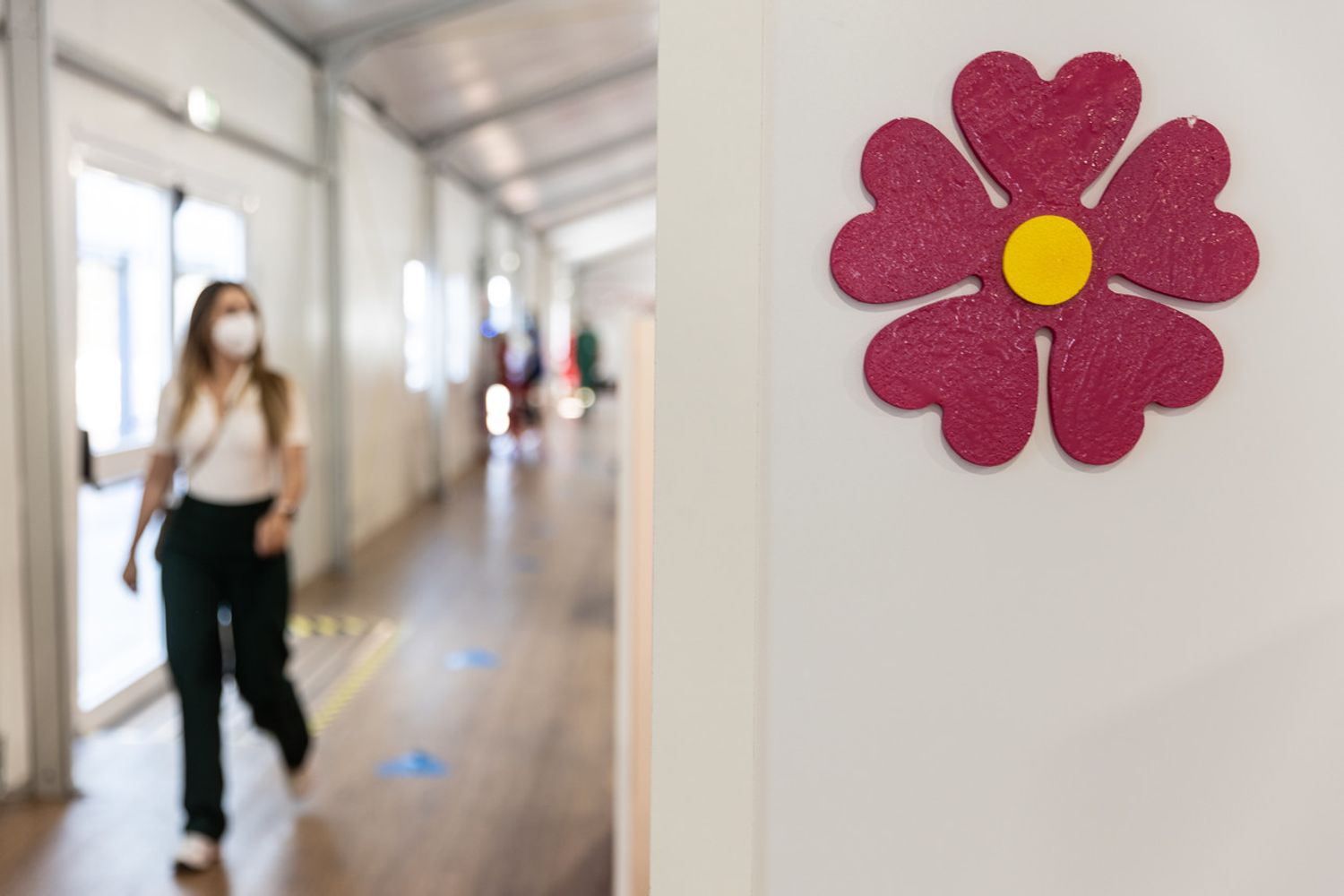 L'hub vaccinale anti covid di Porta di Roma