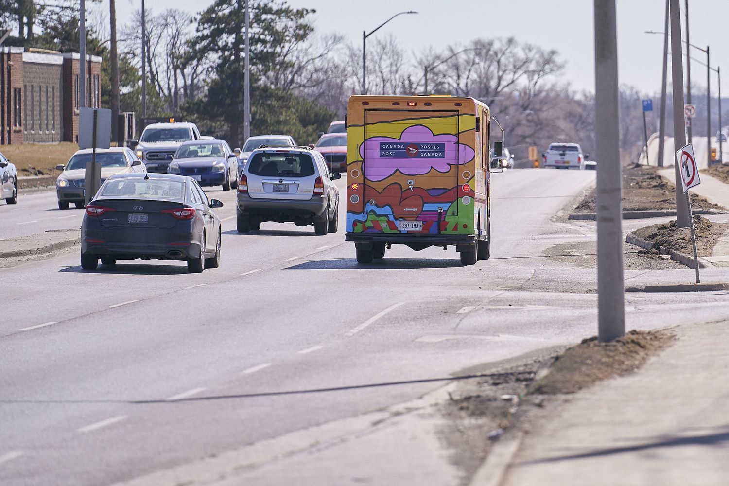 Una strada di London, in Ontario