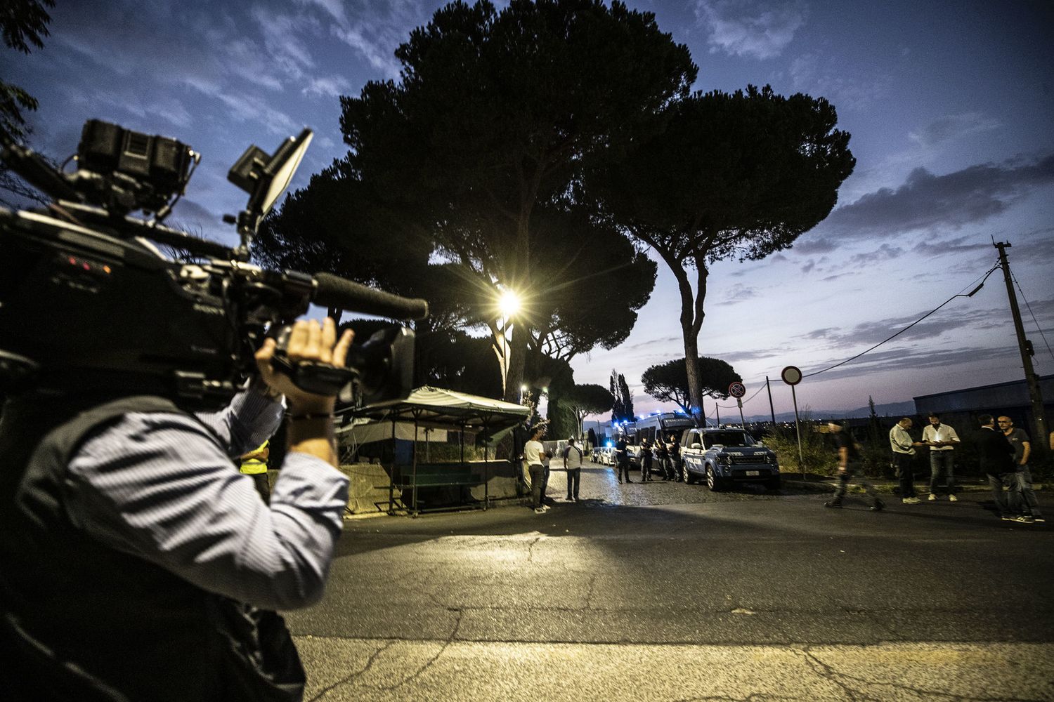 L'ingresso del cimitero Flaminio