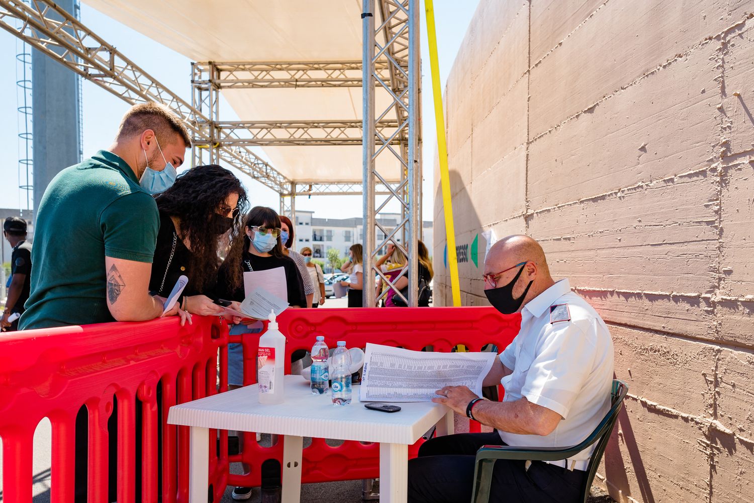Punto di vaccinazione per studenti in Puglia