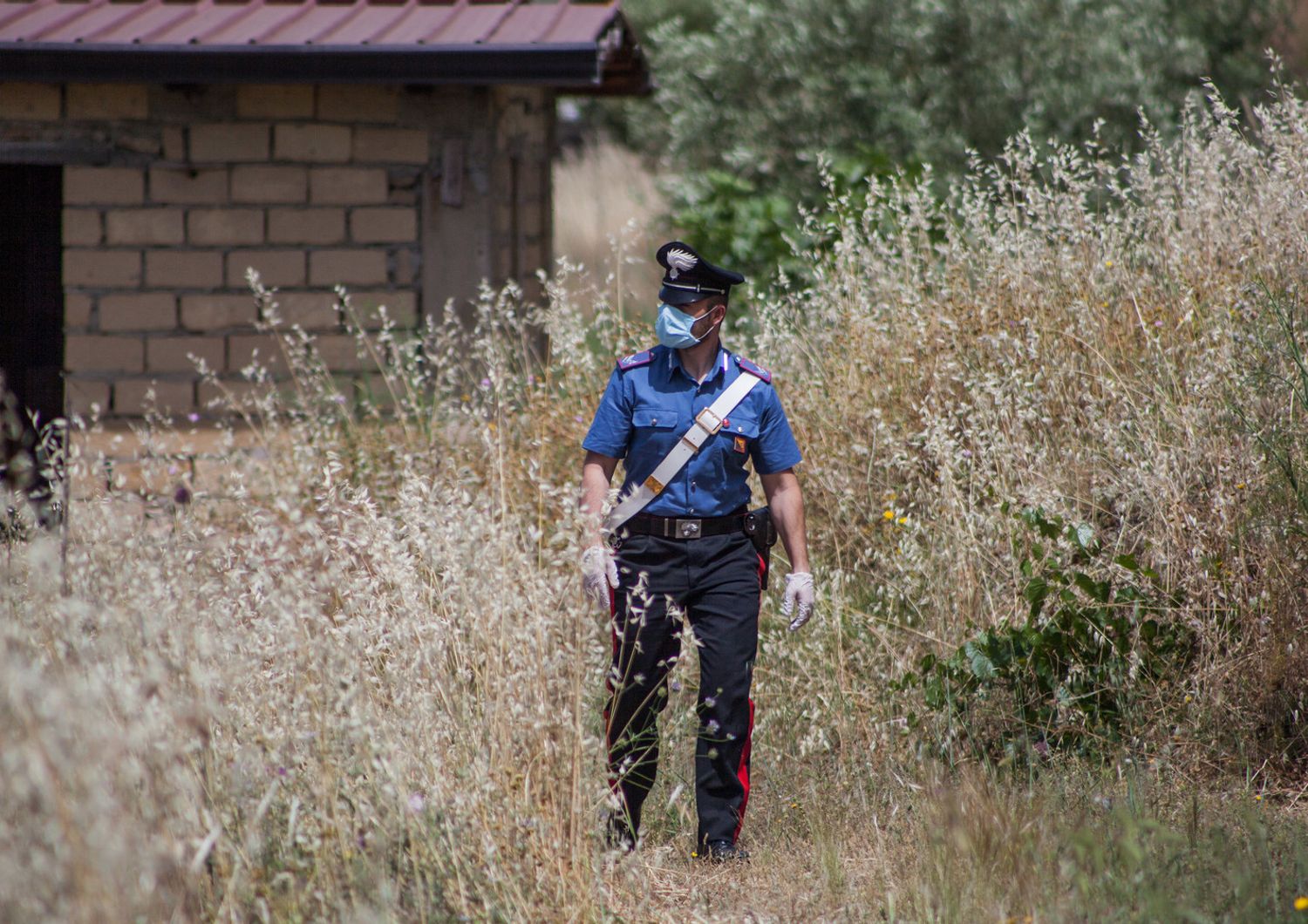 Le ricerche dei carabinieri