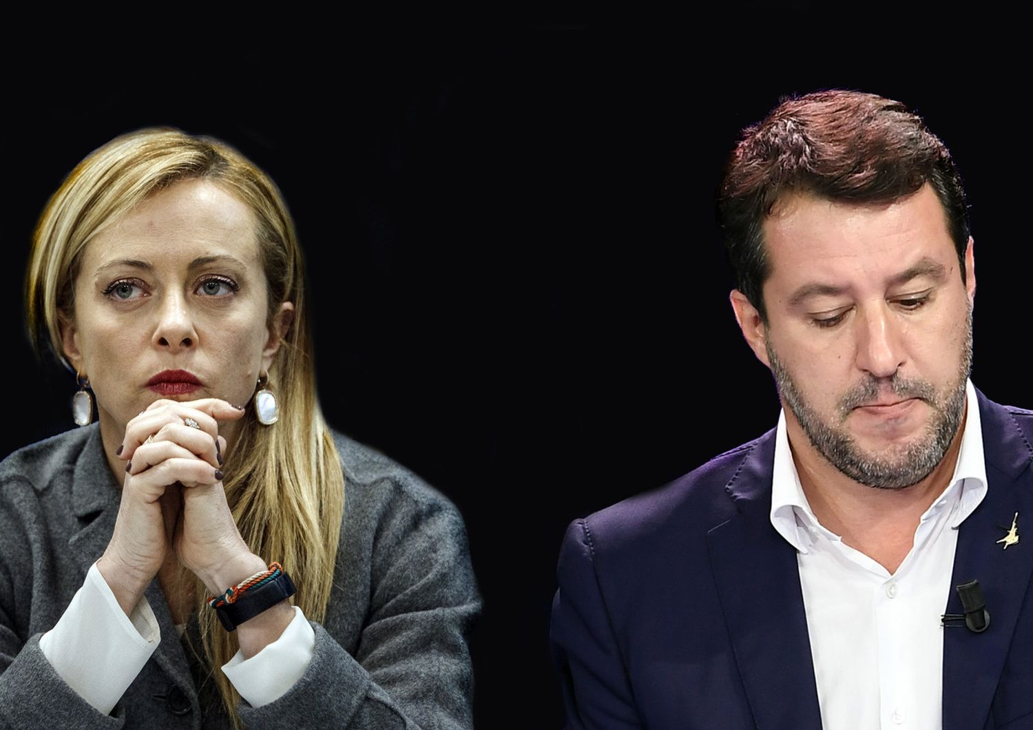 Giorgia Meloni e Matteo Salvini