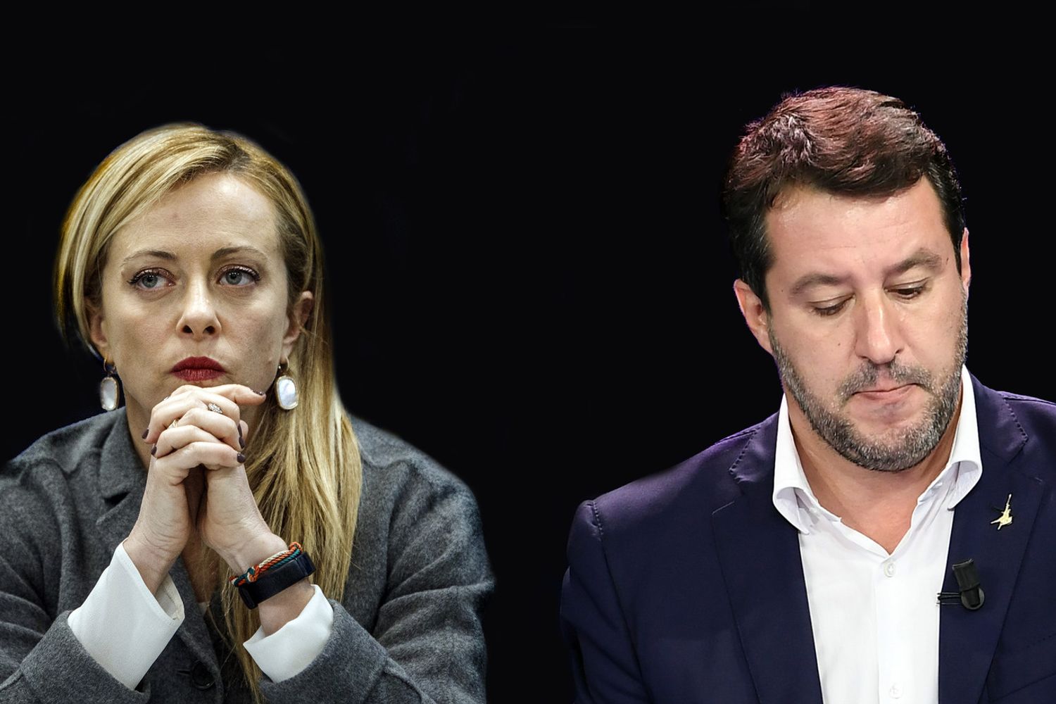 Giorgia Meloni e Matteo Salvini