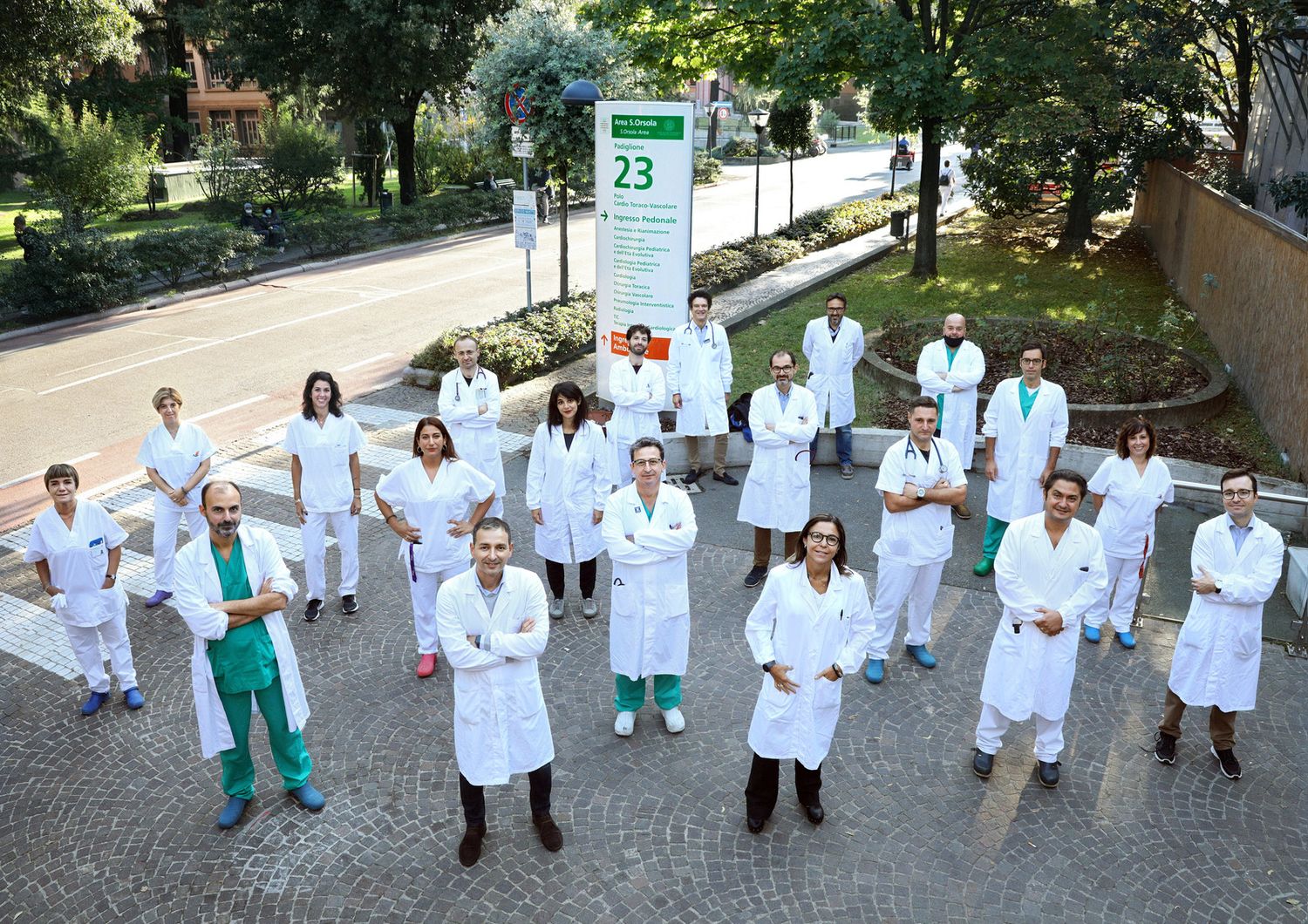 Foto di gruppo della cardiochirurgia del Sant'Orsola di Bologna&nbsp;