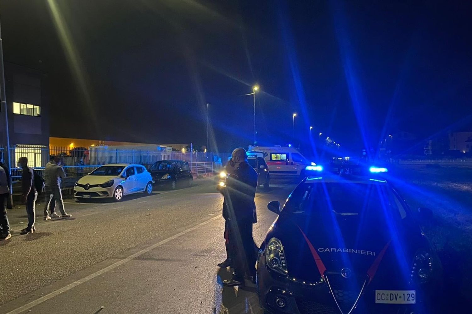 &nbsp;Foto diffusa dal sindacato Si Cobas sugli scontri nel Lodigiano