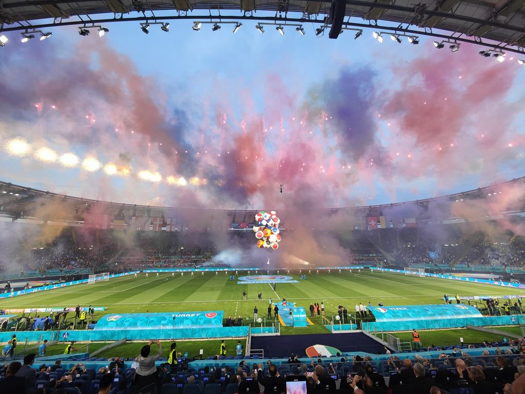 Italia-Turchia, la festa inaugurale