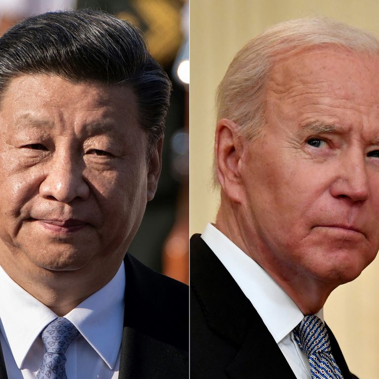 Xi Jinping e Joe Biden&nbsp;