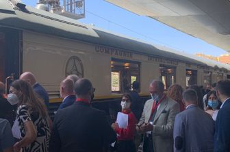 Treno &quot;La dolce vita&quot;, stazione Ostiense, Roma