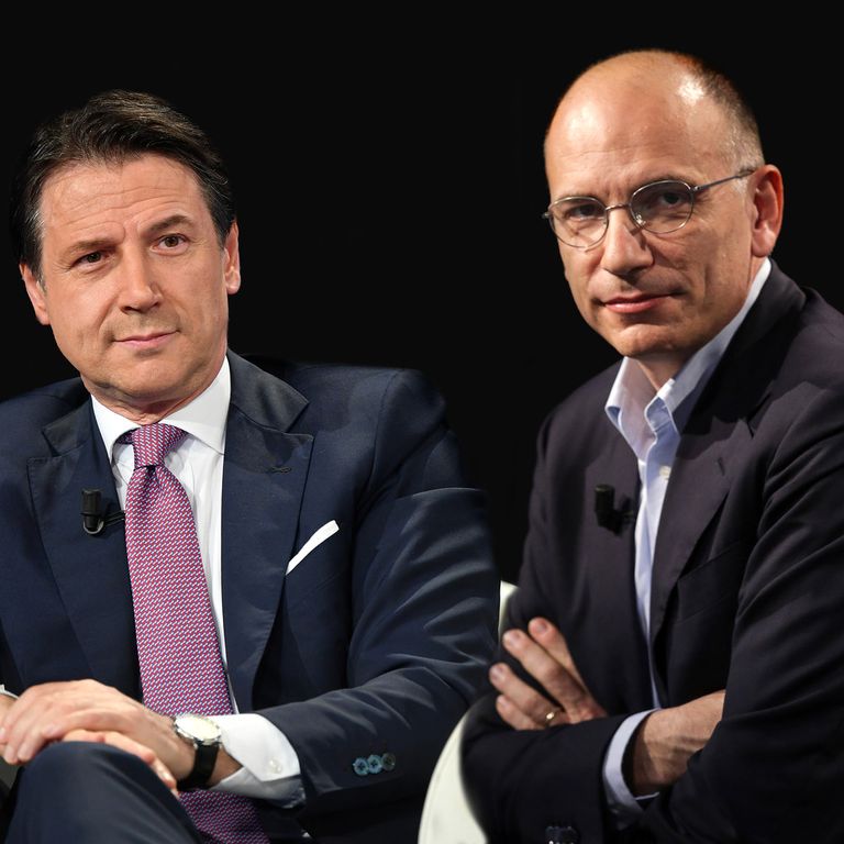 Giuseppe Conte ed Enrico Letta