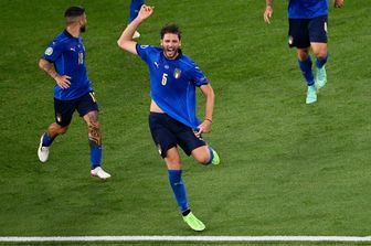 Manuel Locatelli con la maglia azzurra