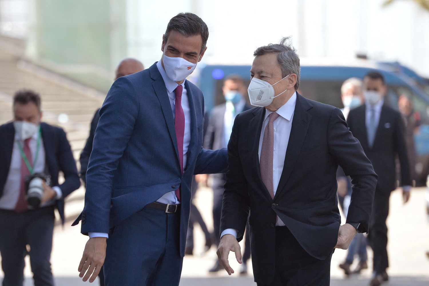 Sanchez e Draghi