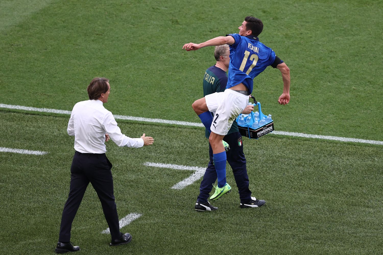 L'esultanza di Pessina