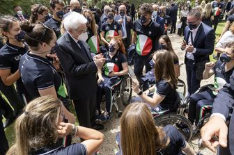 Sergio Mattarella incontra gli atleti in partenza per i giochi di Tokyo 2020