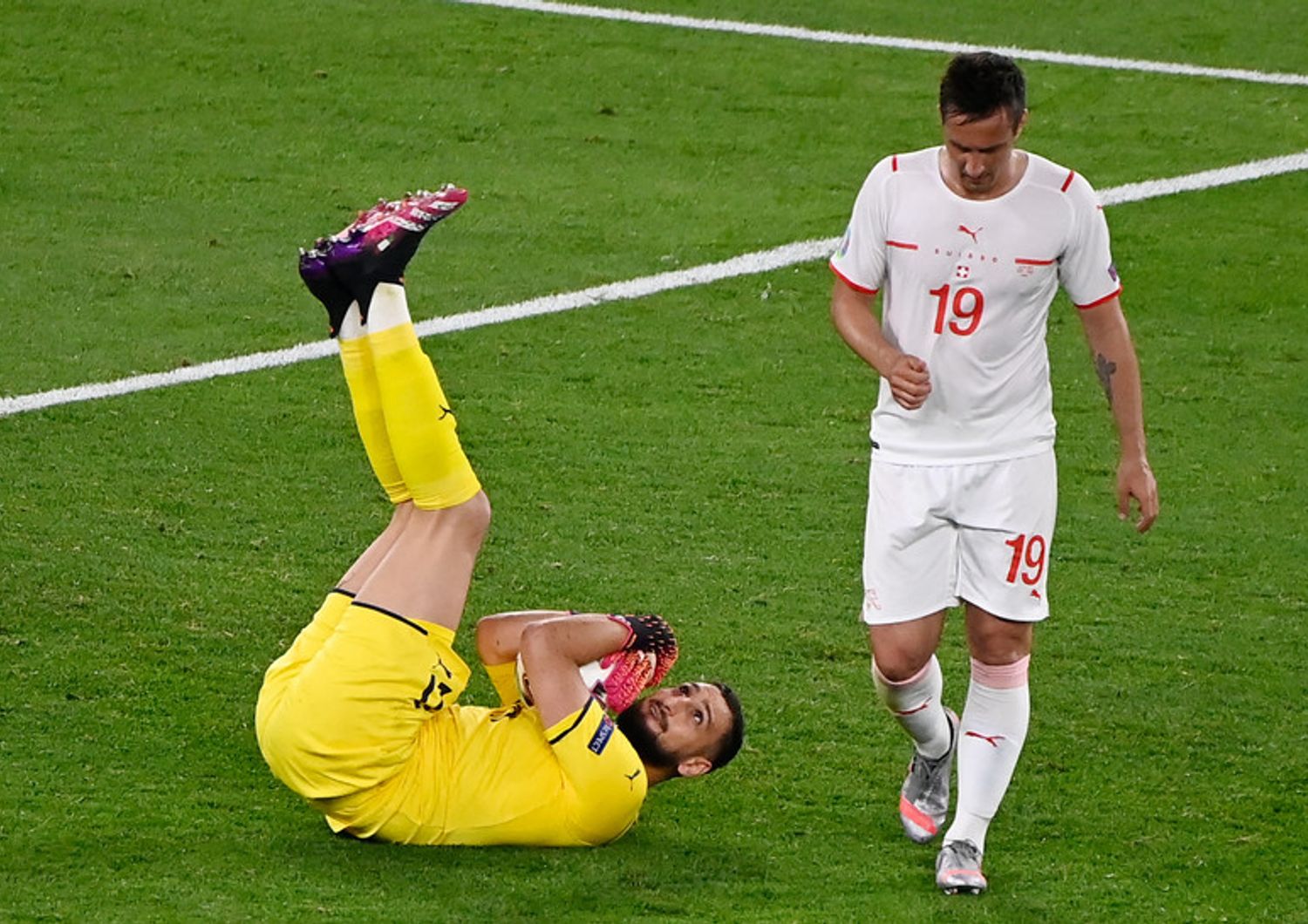 Il portiere della nazionale italiana Gianluigi Donnarumma