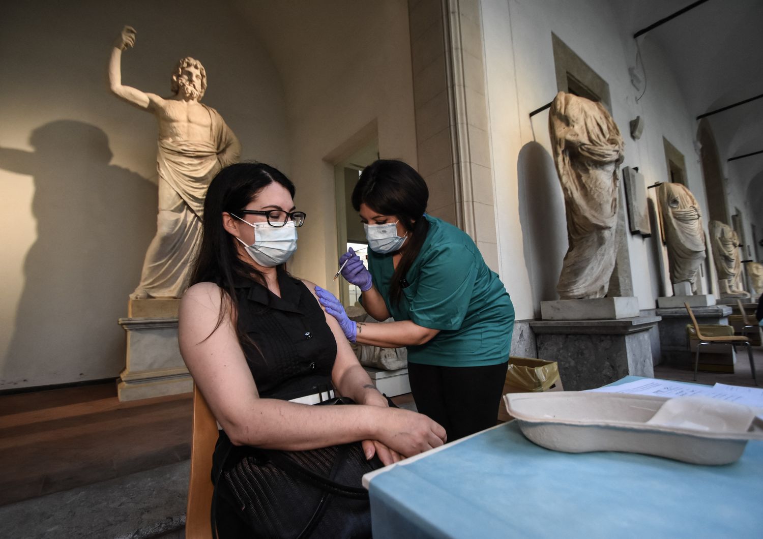Vaccinazione al Museo archeologico Antonio Salinas di Palermo
