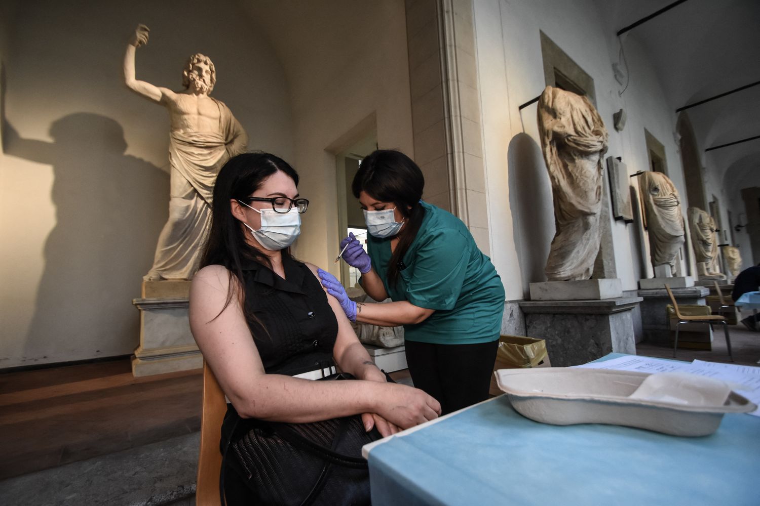 Vaccinazione al Museo archeologico Antonio Salinas di Palermo