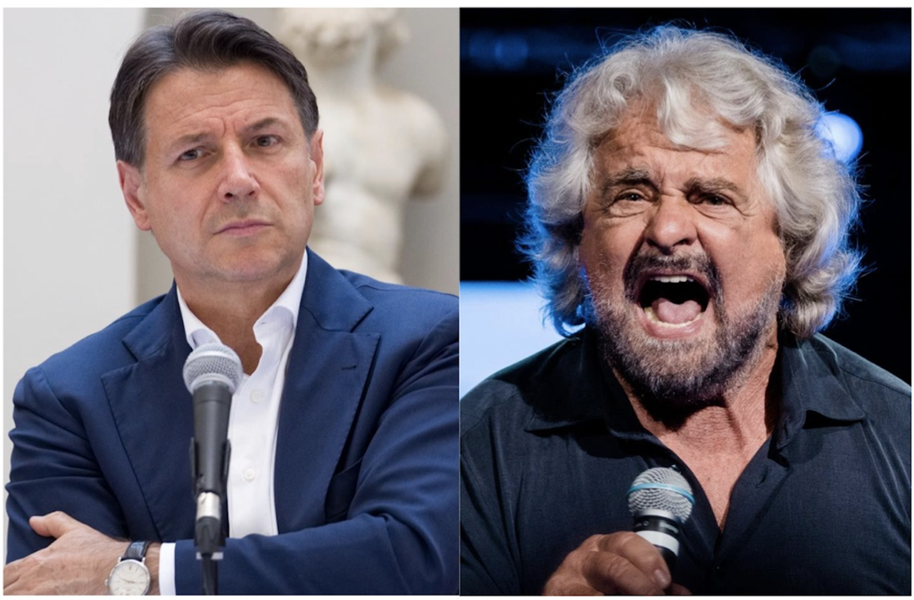 Giuseppe Conte e Beppe Grillo