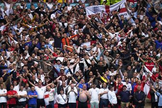 Tifosi nello stadio di Wembley durante la partita Inghilterra-Germania