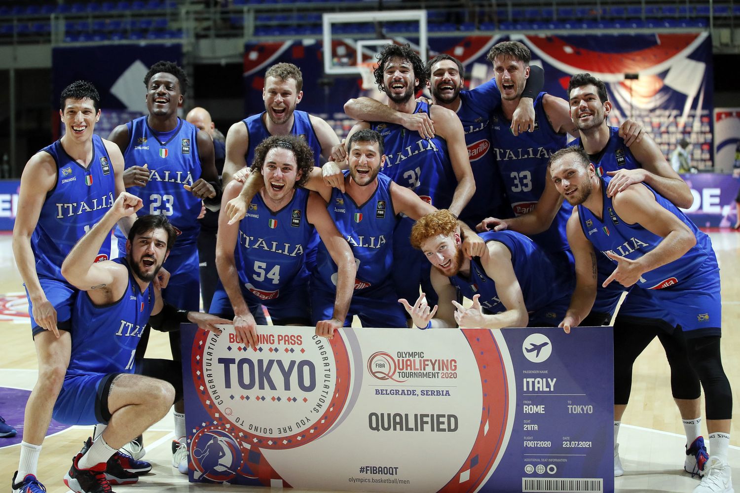 Nazionale di basket italiana qualificata a Tokyo 2020