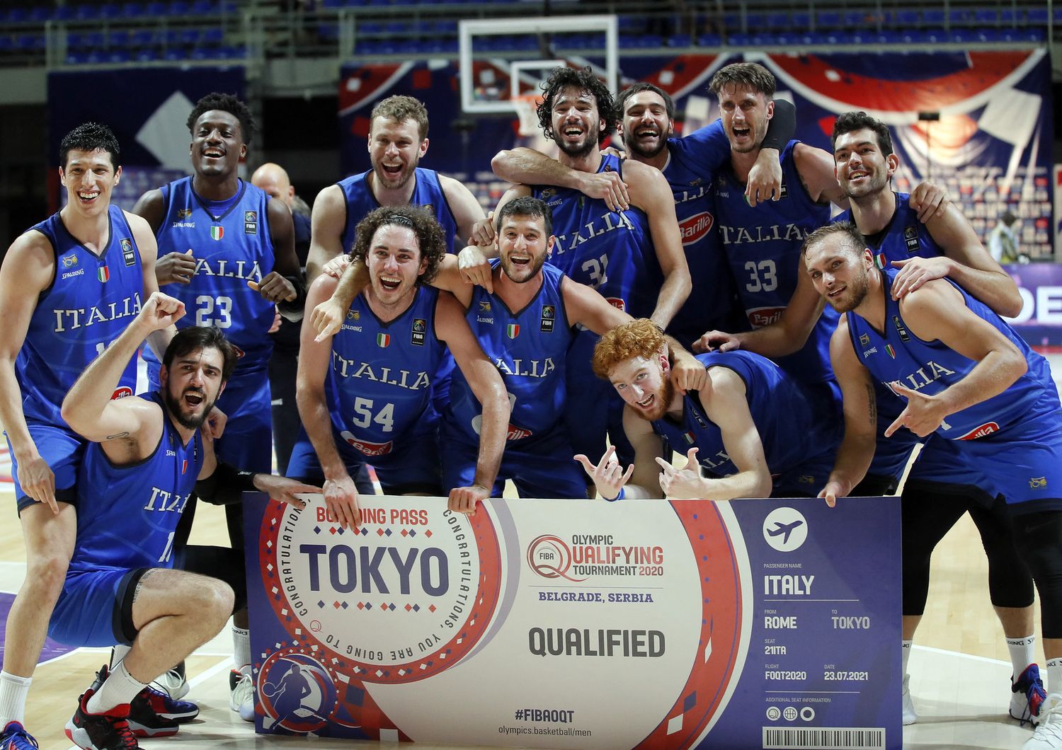 Nazionale di basket italiana qualificata a Tokyo 2020