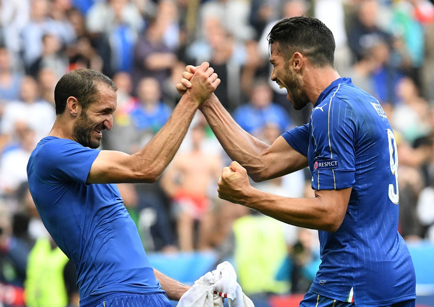 Chiellini e Pell&eacute; a Euro 2016