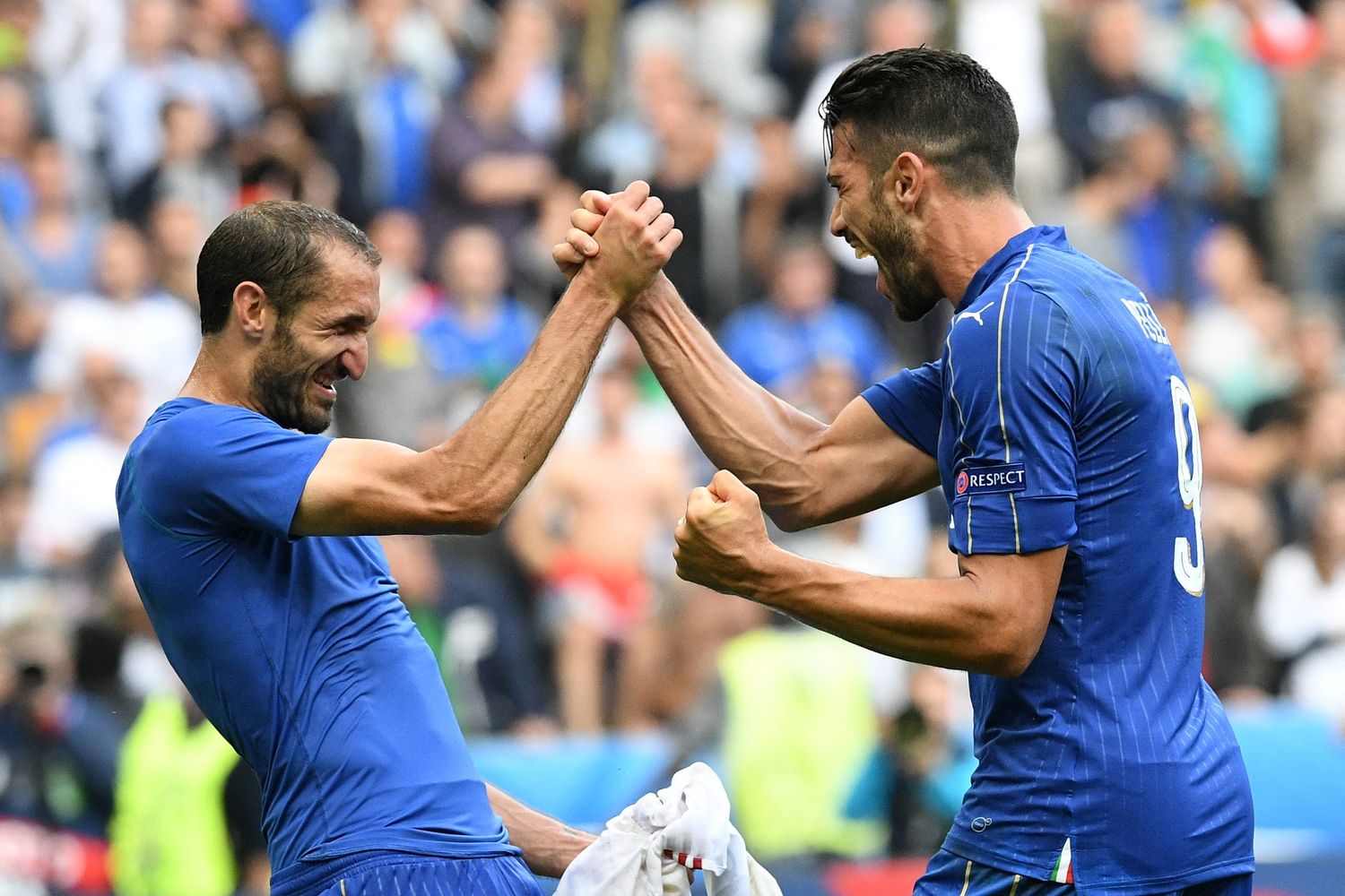 Chiellini e Pell&eacute; a Euro 2016
