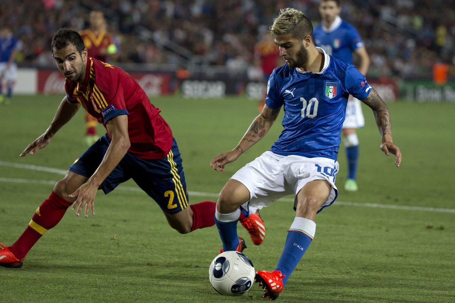 Lorenzo Insigne ai campionati Under 21 del 2013