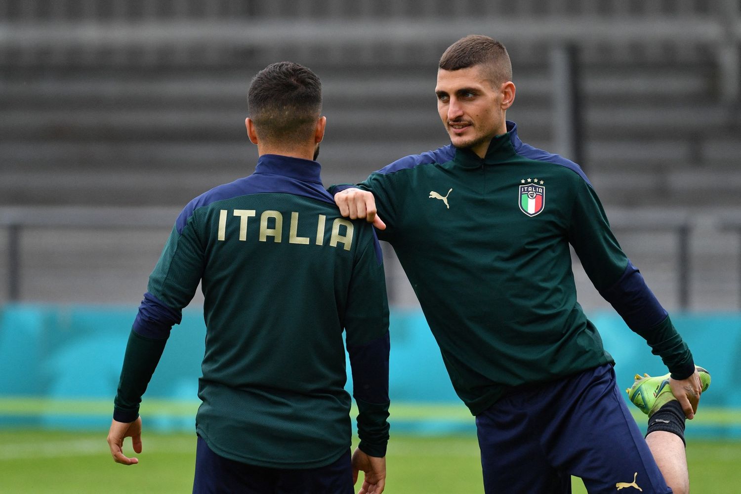 Marco Verratti con la Nazionale italiana di calcio