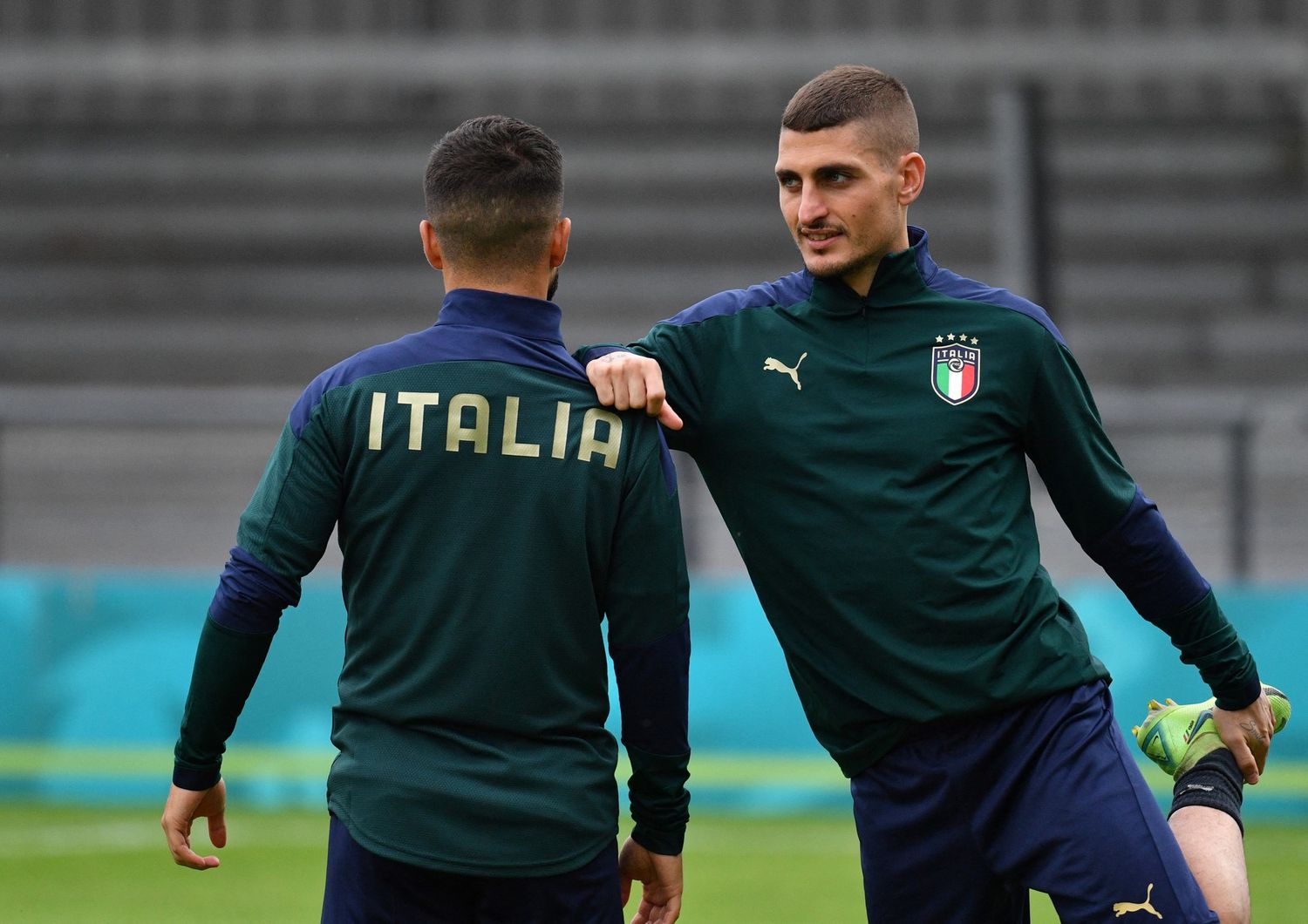 Marco Verratti con la Nazionale italiana di calcio