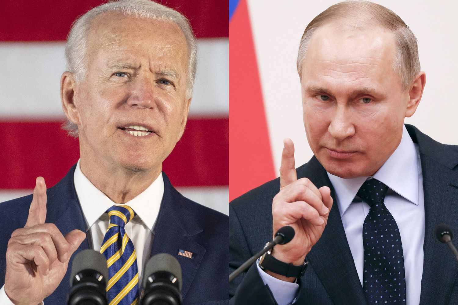Il presidente Usa, Joe Biden, e il suo omologo russo, Vladimir Putin