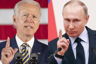 Il presidente Usa, Joe Biden, e il suo omologo russo, Vladimir Putin