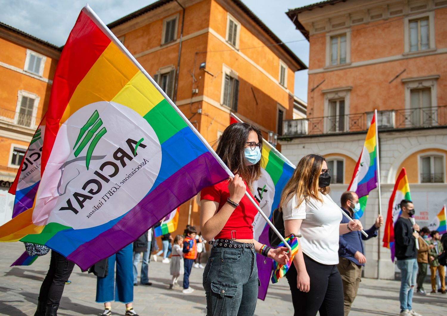 &nbsp;manifestanti a favore del Ddl Zan