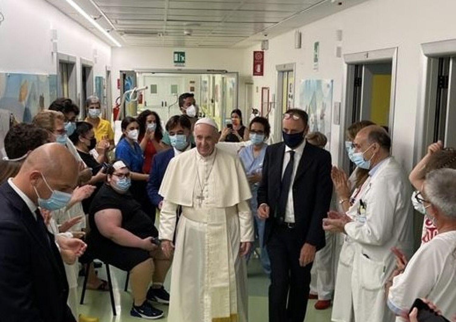 &nbsp;Papa Francesco visita Reparto Oncologia Pediatrica del Gemelli