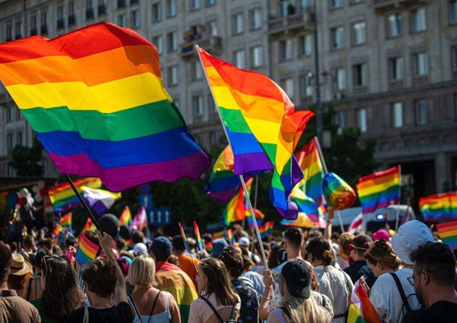 Una manifestazione per i diritti Lgbtq