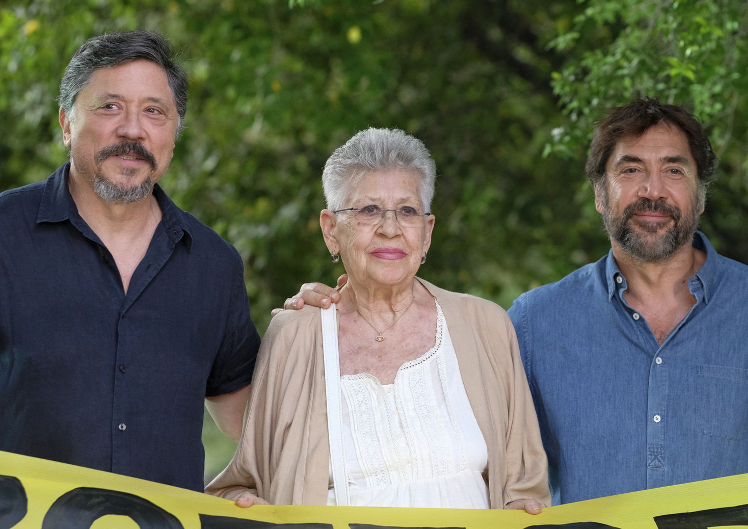 &nbsp;Pilar Bardem e i suoi figli Carlos e Javier Bardem