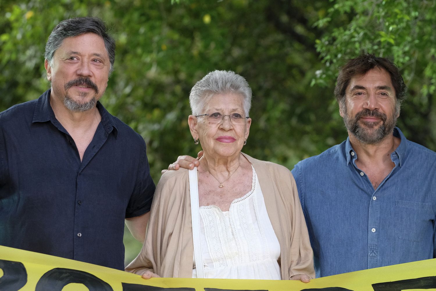 &nbsp;Pilar Bardem e i suoi figli Carlos e Javier Bardem