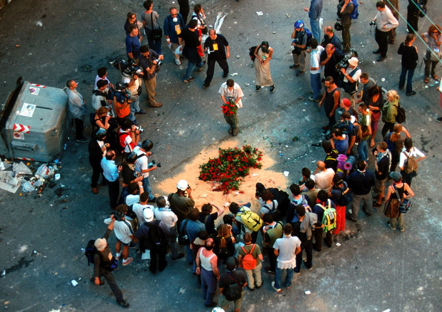 G8 di Genova: il luogo dell'uccisione di Carlo Giuliani