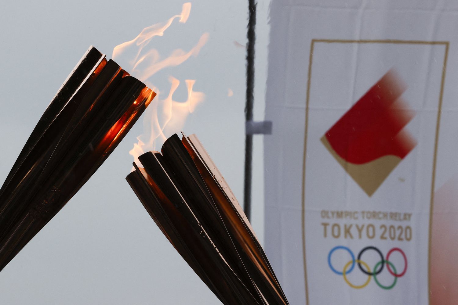 La fiaccola olimpica a Tokyo 2020