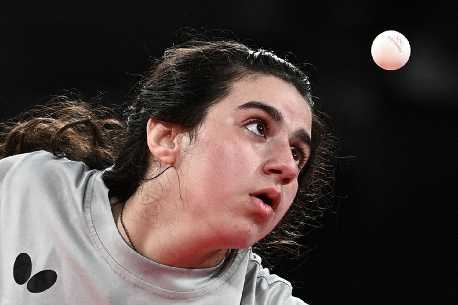 Hend Zaza, atleta siriana di 12 anni nel tennis da tavolo&nbsp;