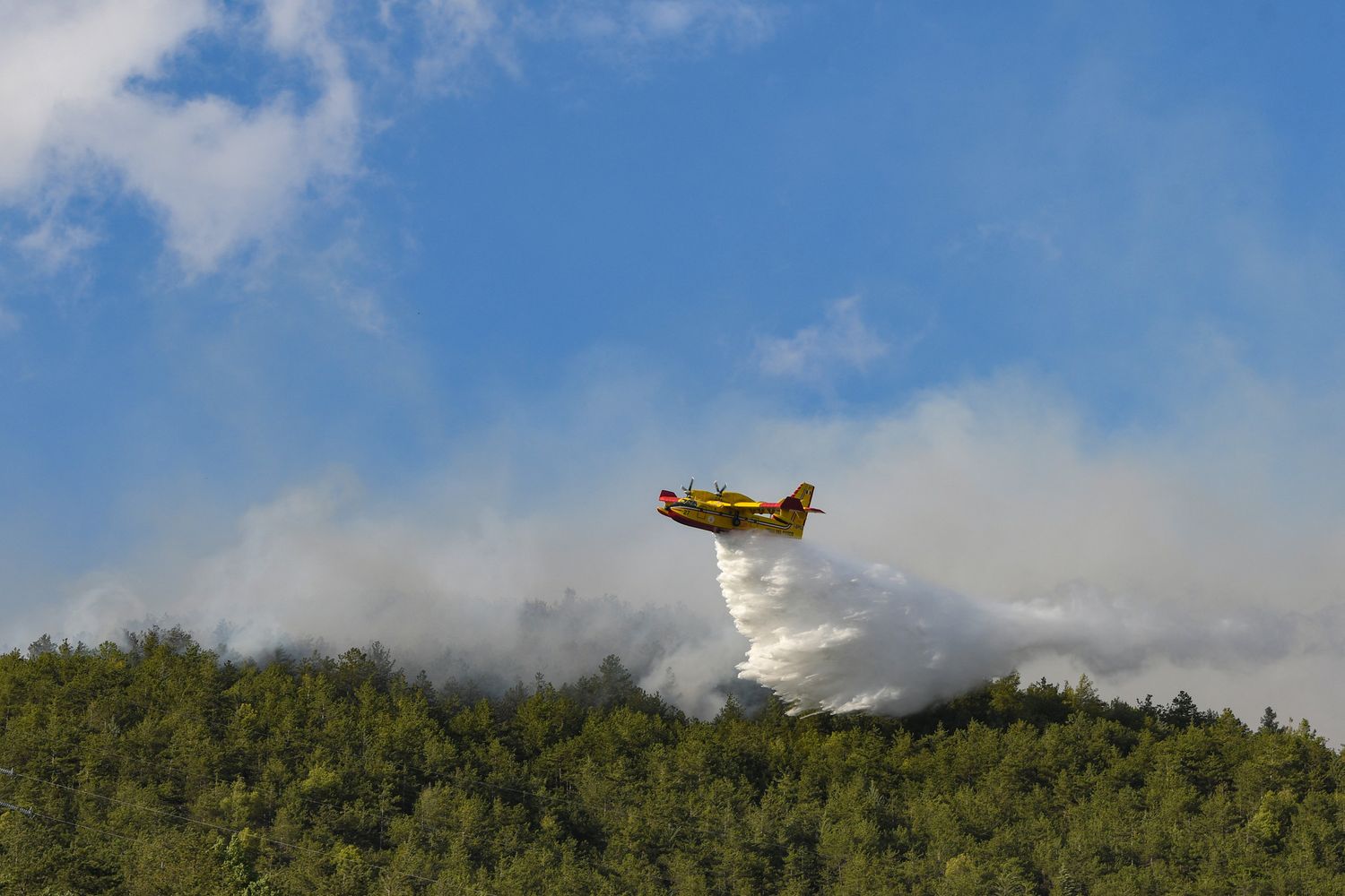 Canader in azione, immagine d'archivio&nbsp;