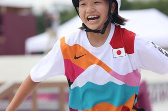 &nbsp;Momiji Nishiya, Tokyo 2020, oro nello skateboard